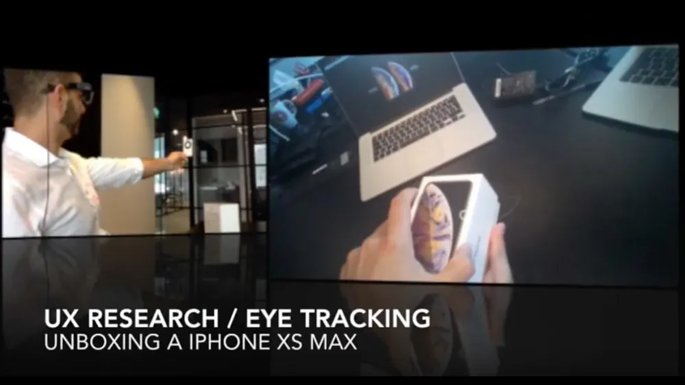 EYE TRACKING RECORDING of the iPhone Xs Max unboxing (opens in new tab)